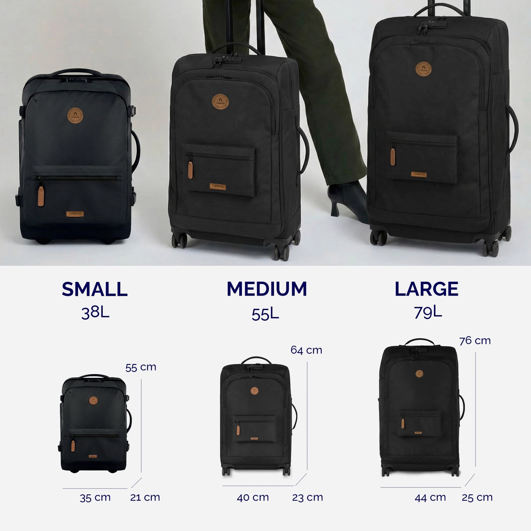 Valise souple 4 roues Medium Berlin - Cabaia - 