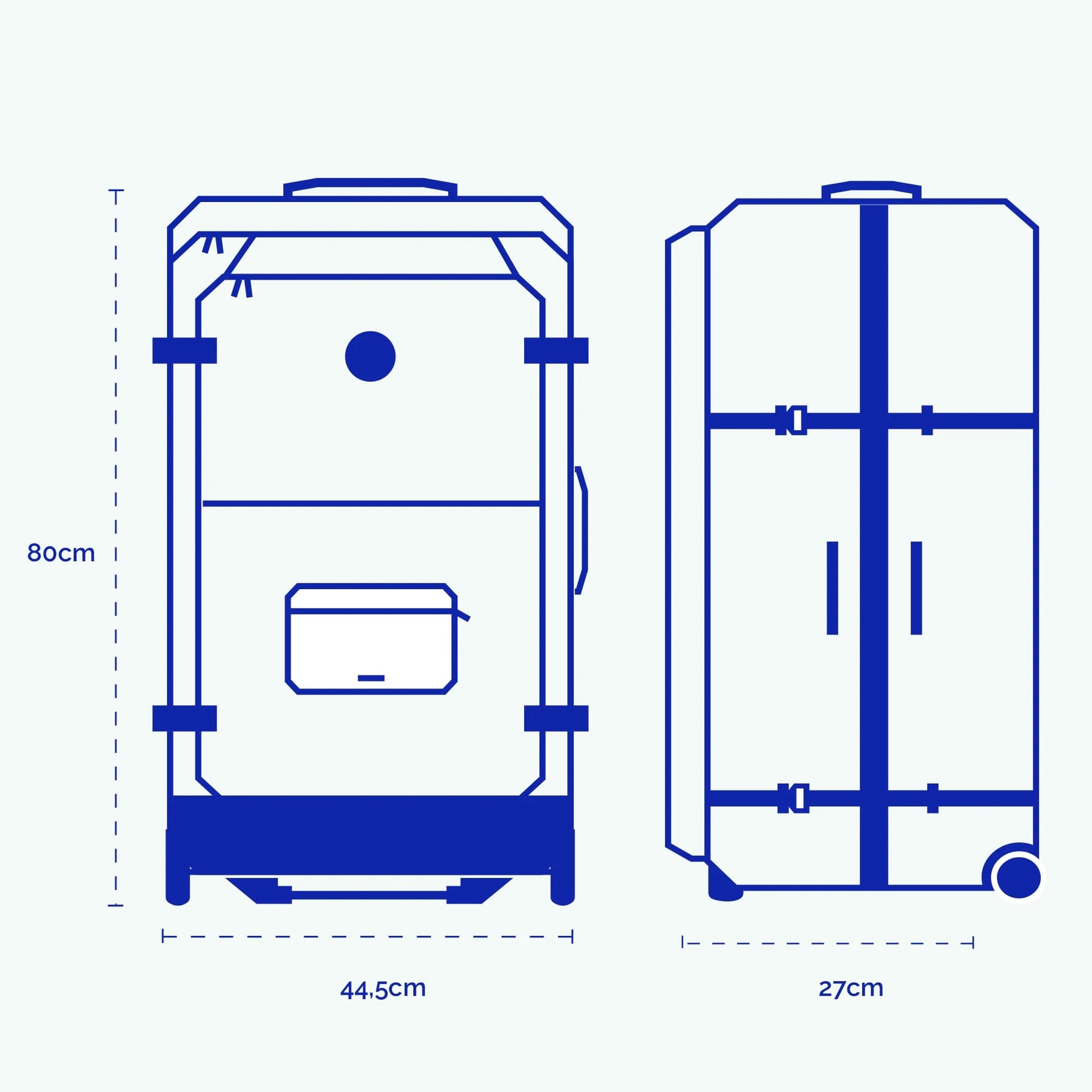 Valise souple 2 roues Large Amiens - Cabaia - 
