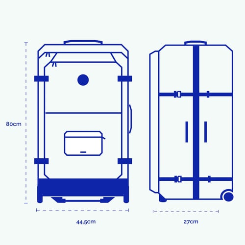 Valise souple 2 roues Large Amiens - Cabaia -  - Cabaia