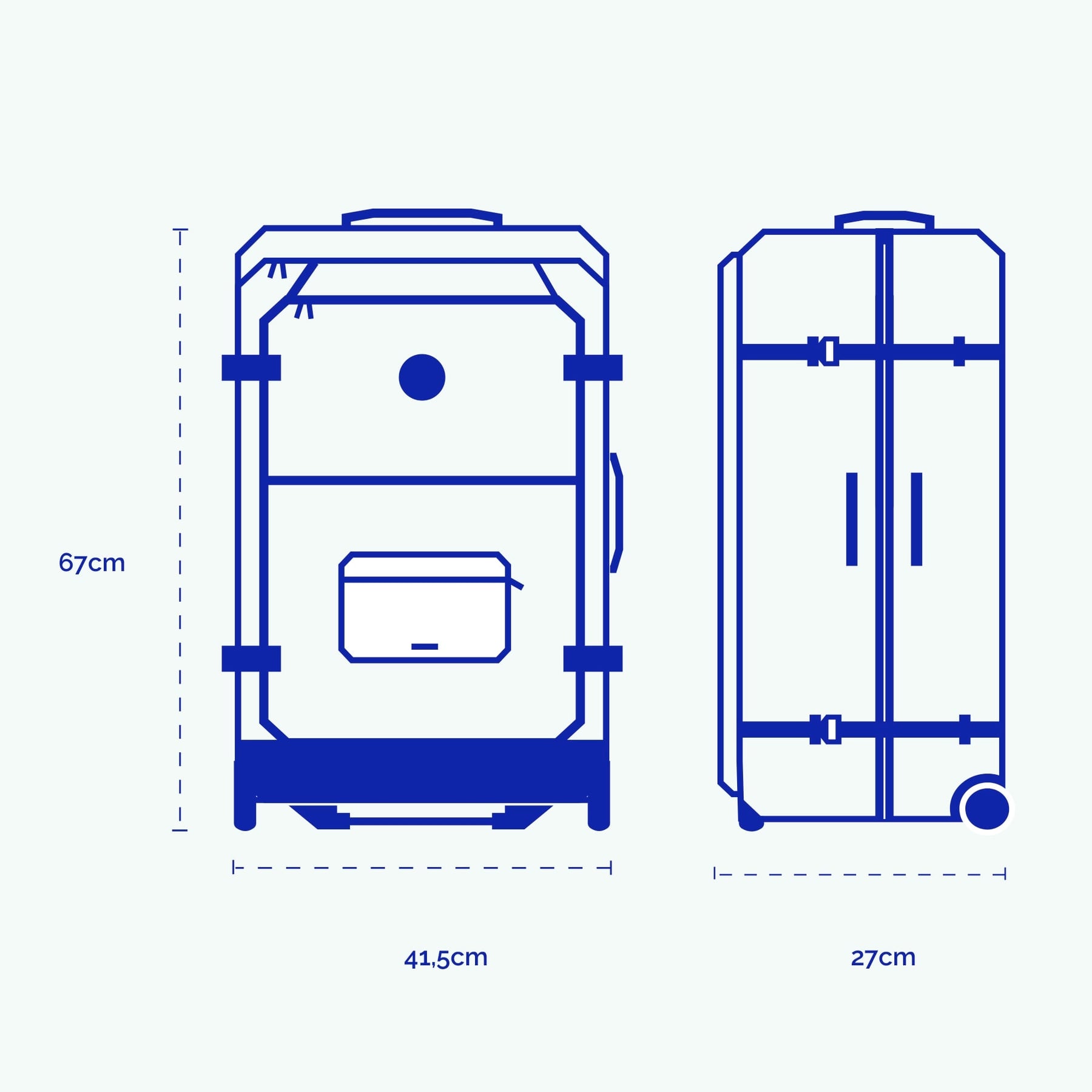 Valise souple 2 roues medium El Cotillo - Cabaia - 