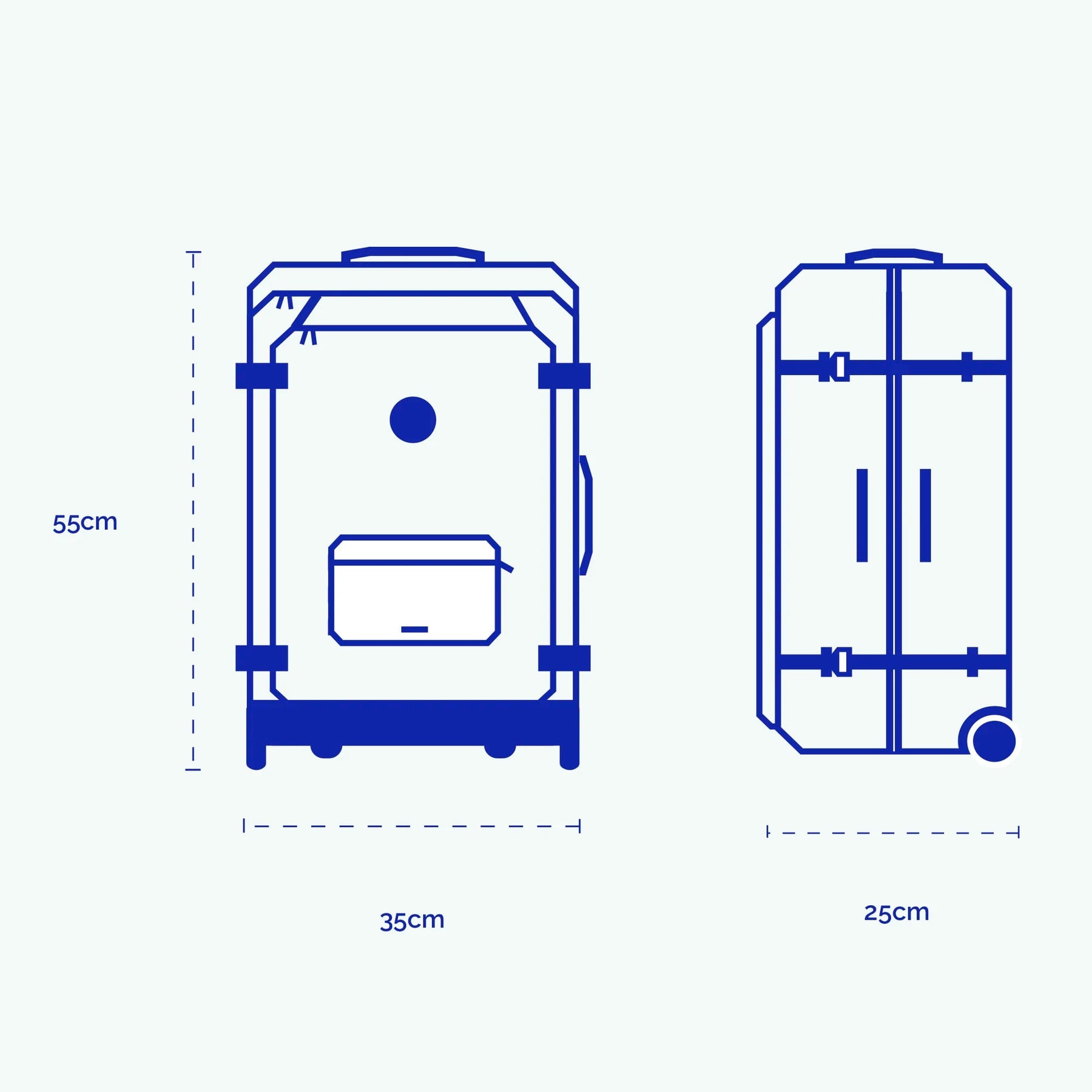 Valise souple 2 roues small Cagliari - Cabaia - 